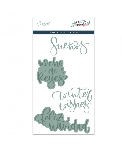 Troquel Feliz Navidad Winter Whishes
