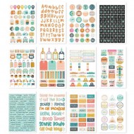 Sticker Book  Simple Stories  12/Sheets - Let's Go! (403/Pkg)