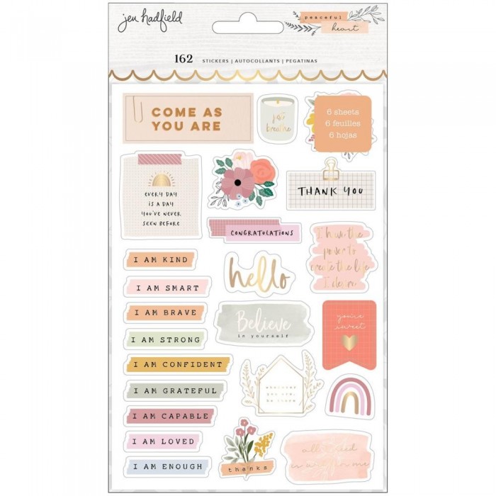 Jen Hadfield Peaceful Heart Sticker Book