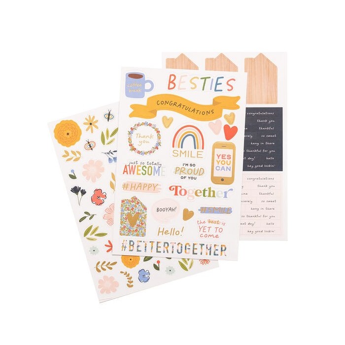 Jen Hadfield Reaching Out Sticker Book W/Gold Foil Accents 210/Pkg 34005572