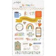 Jen Hadfield Reaching Out Sticker Book W/Gold Foil Accents 210/Pkg 34005572