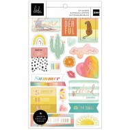 Heidi Swapp Sun Chaser Sticker Book W/Rose Gold Foil 390 stickers