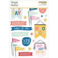 Simple Stories Sticker Book 12/Sheets Celebrate!, 467/Pkg