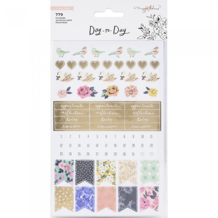 Maggie Holmes Day-To-Day Planner Sticker Book 779/Pkg Phrases