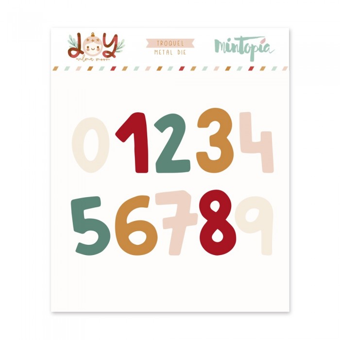 Troquel numeros JOY de Mintopía