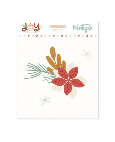 Troquel Flor de pascuas JOY de Mintopía