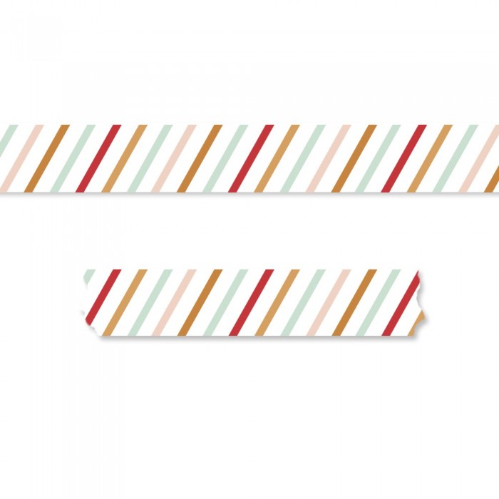 Washi tape rayas de colores de Mintopía