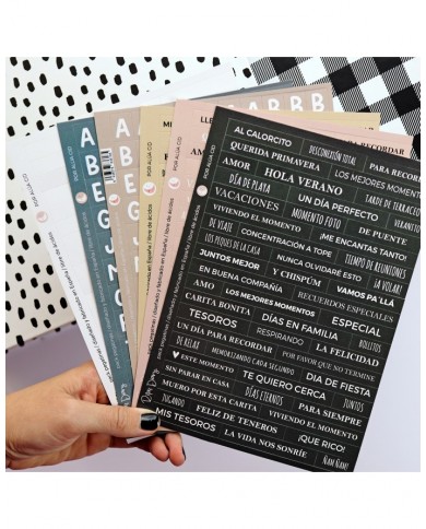 Set 6 hojas de pegatinas para Rita's Diary 2023