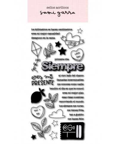Sello Ilustraciones y frases Colección "Siempre"