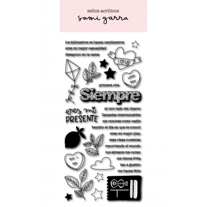 Sello Ilustraciones y frases Colección "Siempre"