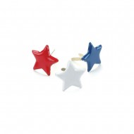 Brads de metal con diseño estrellas - Sujetadores de papel /50 unidades