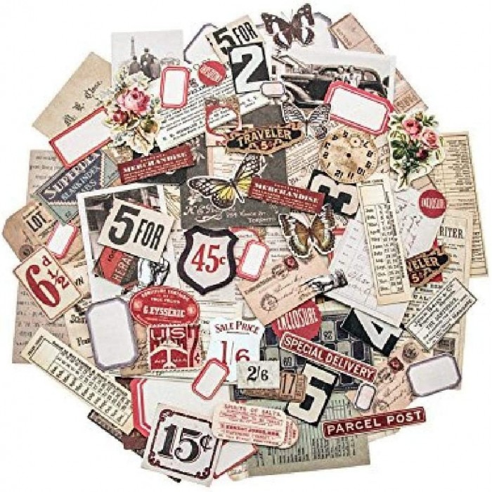 Recortables EPHEMERA SNIPPETS FIELD NOTES TH93564