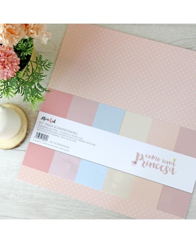 Alúa Cid -Kit papel para scrapbooking Como una princesa