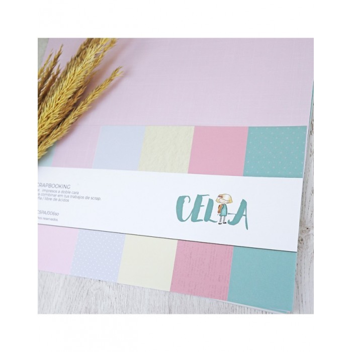 Alúa Cid -Kit papel para scrapbooking CELIA