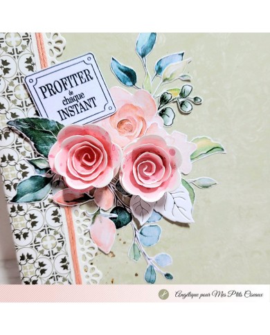 Troquel flores espiral rosas