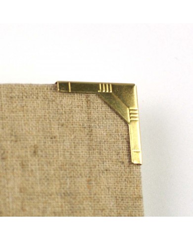 Esquinero para encuadernacion de metal style art deco x 8 unidades