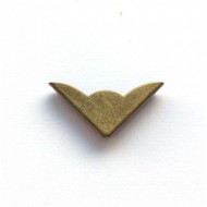 Esquinero para encuadernacion de bronce x 4 unidades 4mm