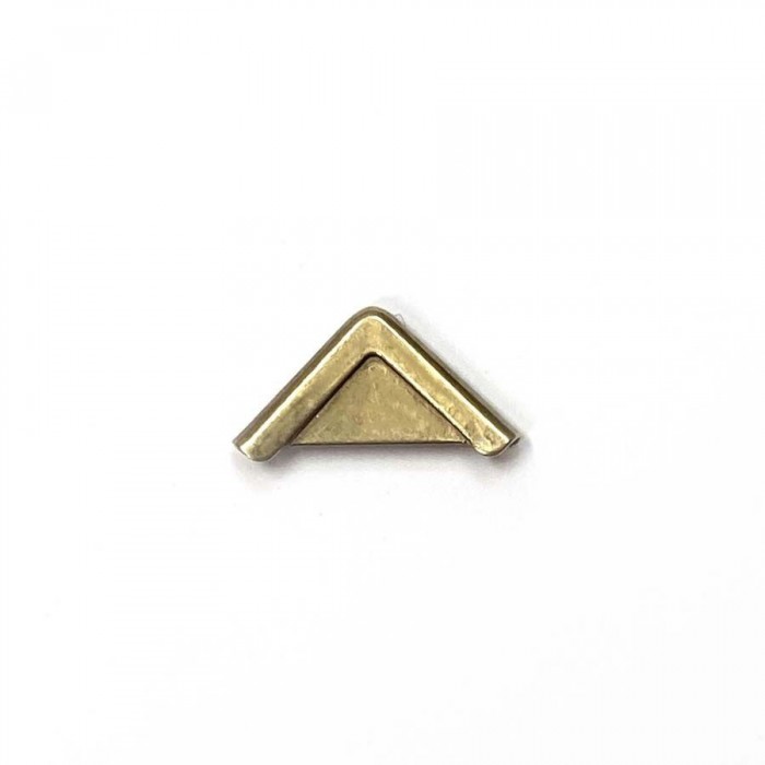 Esquinero para encuadernacion de bronce x 4 unidades 3mm