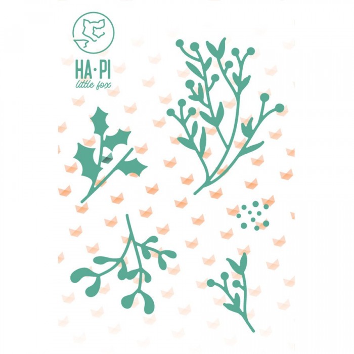 Troquel ramitas Die set Végétaux d'hiver - HA PI Little Fox
