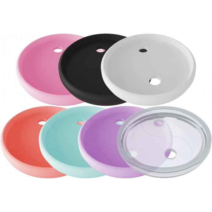 Caja con 224 discos de 7 diferentes colores
