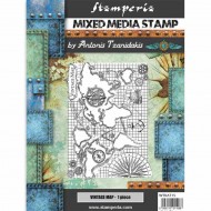 Sellos de Caucho Stamperia Vintage map WTKAT15