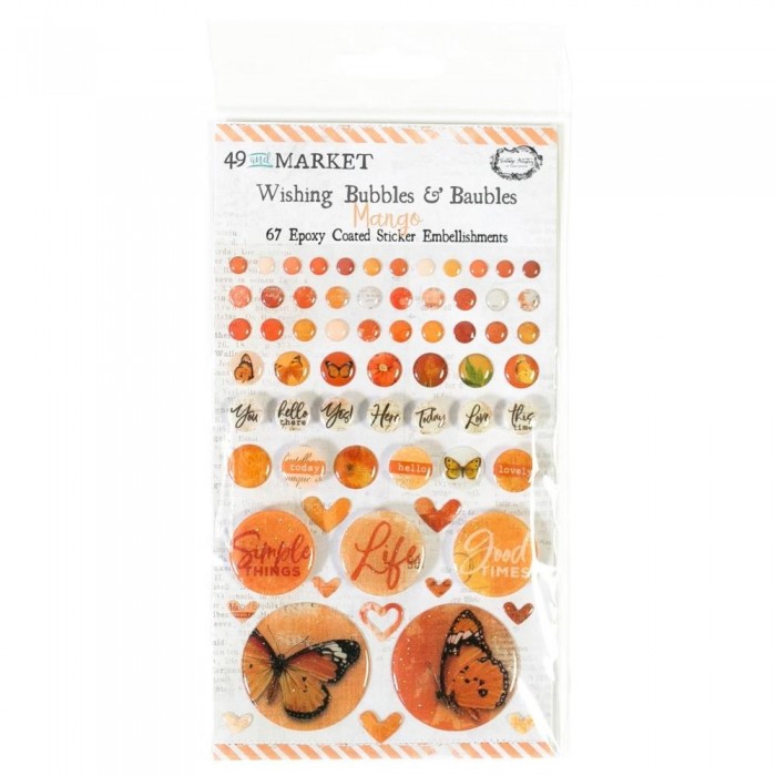 Vintage Artistry In Mango Wishing Bubbles & Baubles
