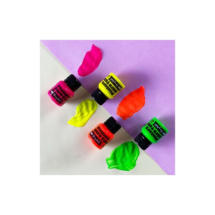Pintura para tela Kit Flúo (4 colores)