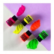 Pintura para tela Kit Flúo (4 colores)