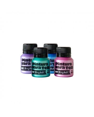 Pintura para tela Kit Metalizadas(4 colores)