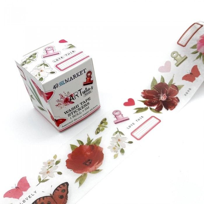Cinta Washi Sticker pre troqueladas Rouge 49 And Market AOR39487