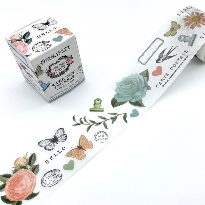 Cinta Washi Sticker pre troqueladas tranquility 49 And Market VAT39784