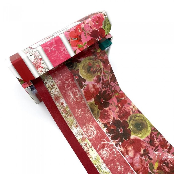 Cinta Washi de tela reposicionable, pack de 4 unidadesrouge 49 And Market