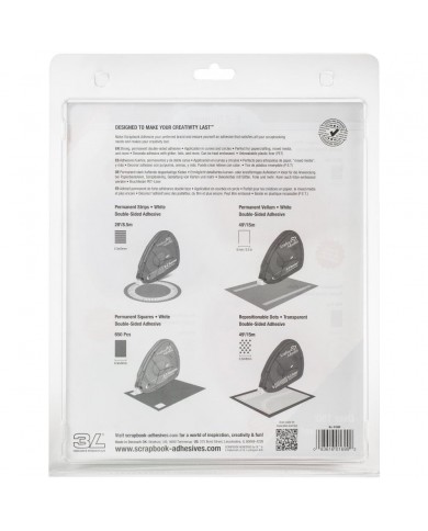 Pegamento Pack de adhesivos Scrapbook Adhesives E-Z Runner Value Pack 4/Pkg