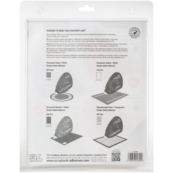 Pegamento Pack de adhesivos Scrapbook Adhesives E-Z Runner Value Pack 4/Pkg