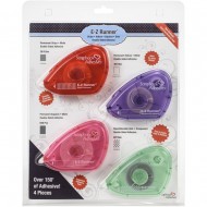 Pegamento Pack de adhesivos Scrapbook Adhesives E-Z Runner Value Pack 4/Pkg