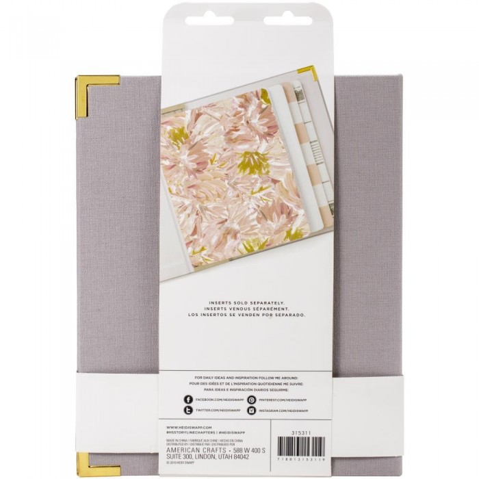 Carpeta Storyline Gray HeidiSwapp 8"X10"
