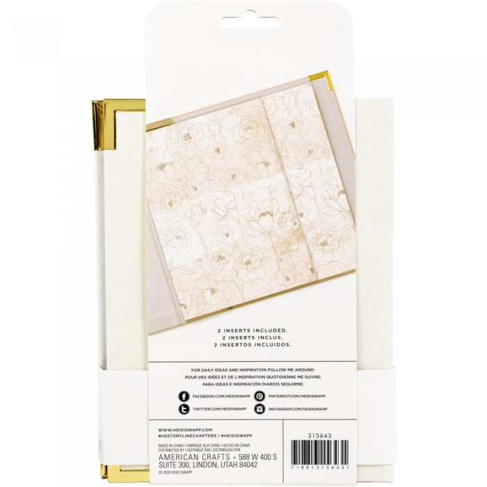 Carpeta + librillos Storyline Crema Heidi Swapp 6"X8"