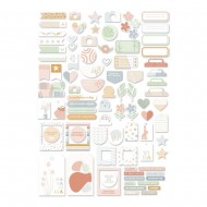 Recortables o Die cuts pastel Back to Basics de Mintopía