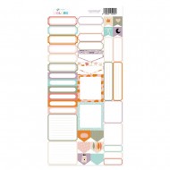 Hoja de labels para recortar Kimidori Colors Scrap Your Life Octubre