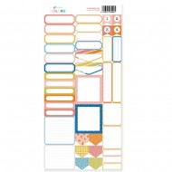 Hoja de labels para recortar Kimidori Colors Scrap Your Life Septiembre