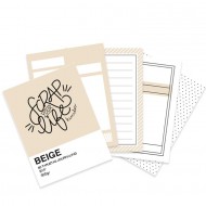 Mini bloc tarjetas de Journaling SYL Beige VVKM000405