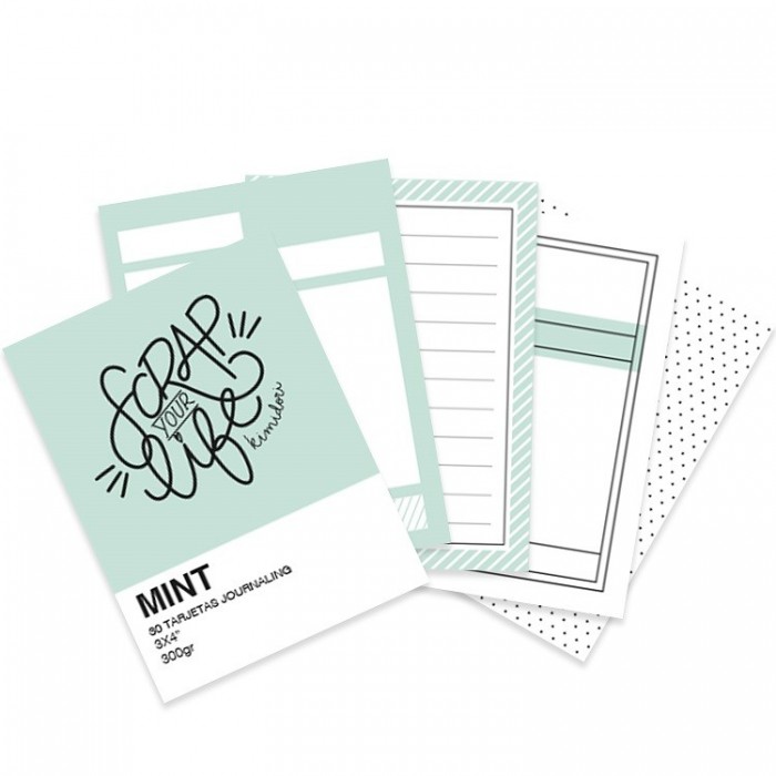 Mini bloc tarjetas de Journaling SYL Mint VVKM000403
