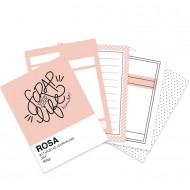 Mini bloc tarjetas de Journaling SYL Rosa
