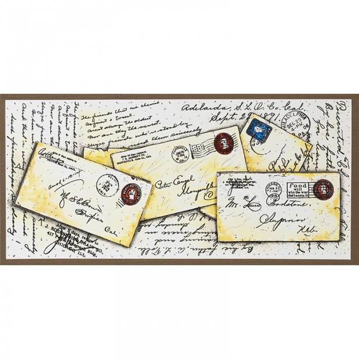Sellos de goma Stampendous Cling Stamp Slim Vintage Post CSL05