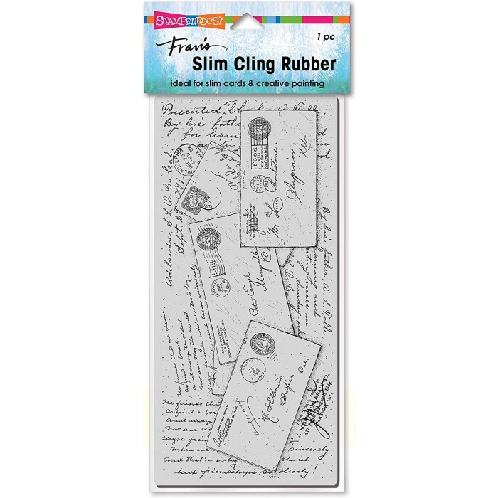 Sellos de goma Stampendous Cling Stamp Slim Vintage Post CSL05