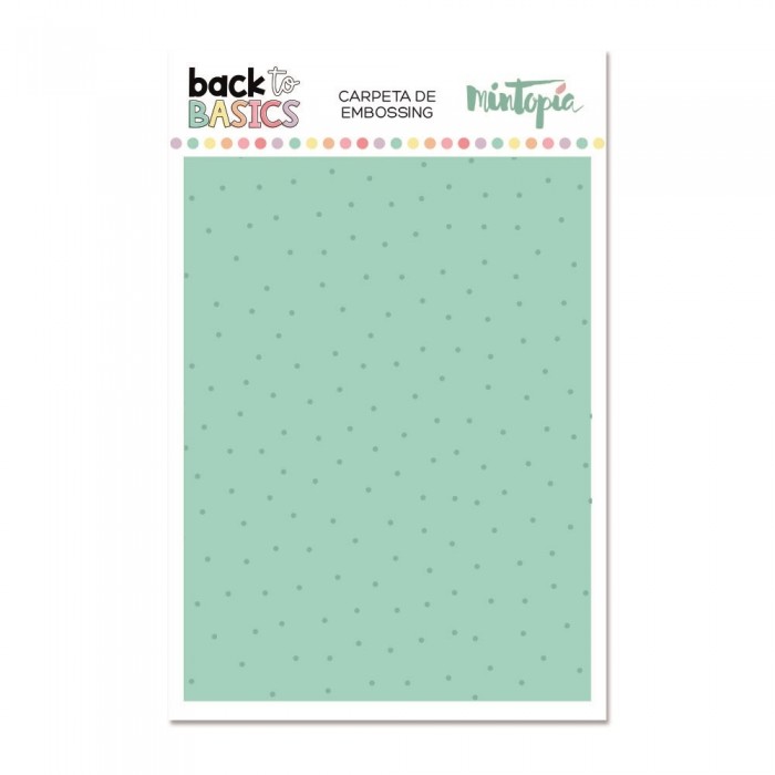Carpeta embossing lunares Back to Basics de Mintopía VVMT018018