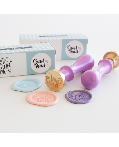 Sello de lacre Lettering and Me Snail Mail  de Mintopía