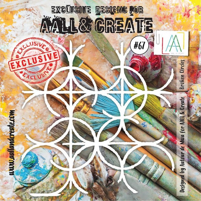 AALL and Create Stencil 15x15cmts -Nro67