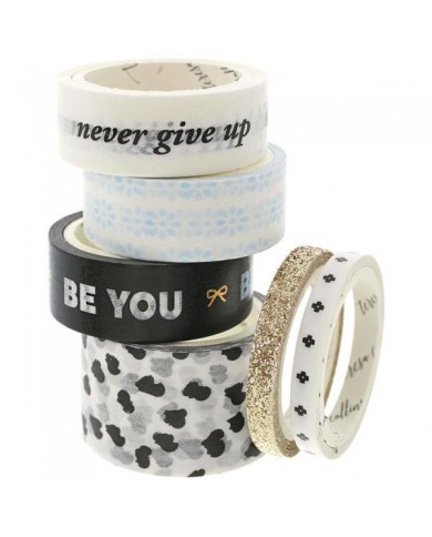 Washi tape x 6 unidades Be You Washi