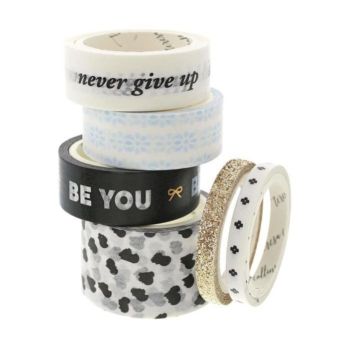 Washi tape x 6 unidades Be You Washi